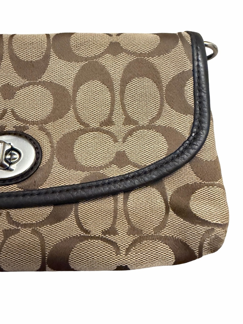 Y2K Vintage Coach - Brown Monogram Mini Bag wristlet - Picture 5 of 10